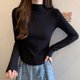 thumbnail image 2 of Camisetas de manga larga para mujer, clásicas, de pureza, combinables, para uso diario, para uso diario, para estudiantes, de estilo informal, suaves, populares y ajustadas., 2 of 6