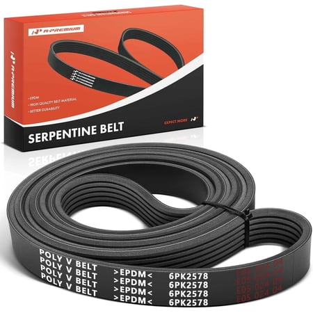 A-Premium Engine Serpentine Drive Belt Compatible with Ford, Chevy, GMC, Hyundai, Jeep, Kia, Lincoln, Mercedes-Benz, Hummer, Dodge, Chrysler & Cadillac Cars - F150, Santa Fe, Mustang & More
