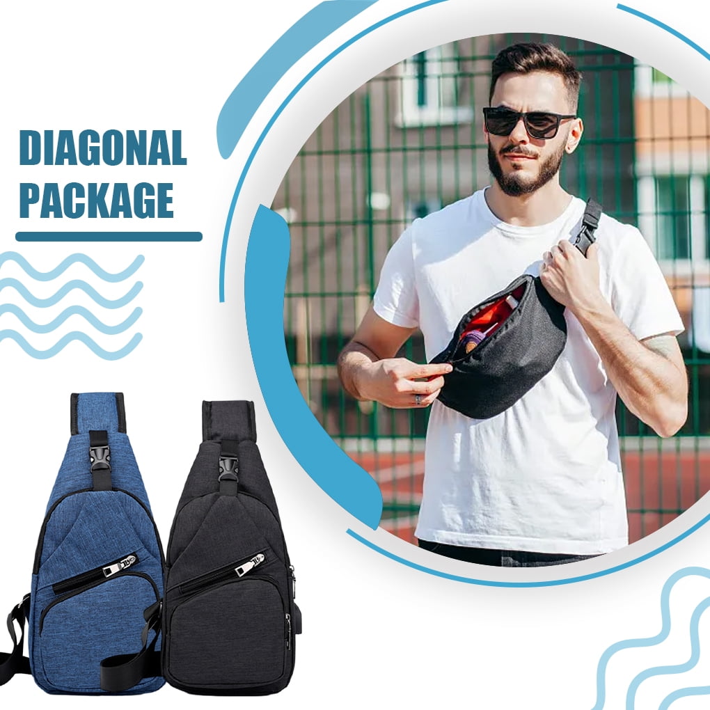 mmirethe Lightweight Waist Pack For Men Adjustable And Breathable Shock proof Cloth Shoulder Bag Bags For Men Bag For Men Gray