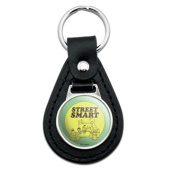 Black Leather  Sesame Street Smart Keychain