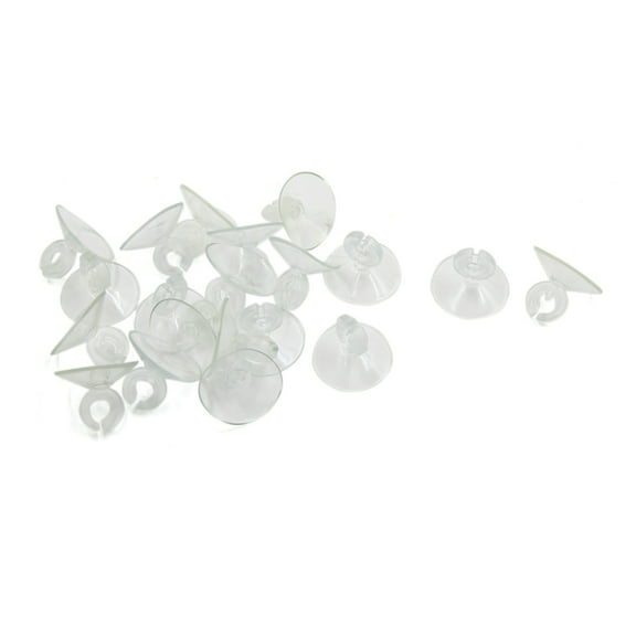 Unique Bargains 20pcs Soft Silicone Suction Cup Airline Clip Sucker for Aquarium Fish Tank