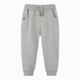 thumbnail image 2 of Gibobby Boys Pants Toddler Baby Boys Elastic Waist Casual Pants 2T 3T 4T 5T 6T 7T 8T Solid Color Trousers Winter Fall Outfits Little Boys Winter Pants(4-5 Years,Light Gray), 2 of 4