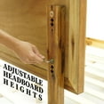 thumbnail image 2 of Acacia Sierra Solid Wood Bed Frame With headboard - King - Early American, 2 of 10