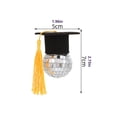 thumbnail image 2 of Graduation Cap Disco Ball with Tassel,Mirror Ball Ornament for Party Decor, Campus Celebration Favor (Large), 2 of 5
