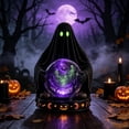 thumbnail image 3 of Clearance Halloween Crystal Ball Decoration, Resin Horror Ball with Ghost Skull Patterns, Spooky Tabletop Decor for Porch Yard Window Party Haunted House, 3 of 5