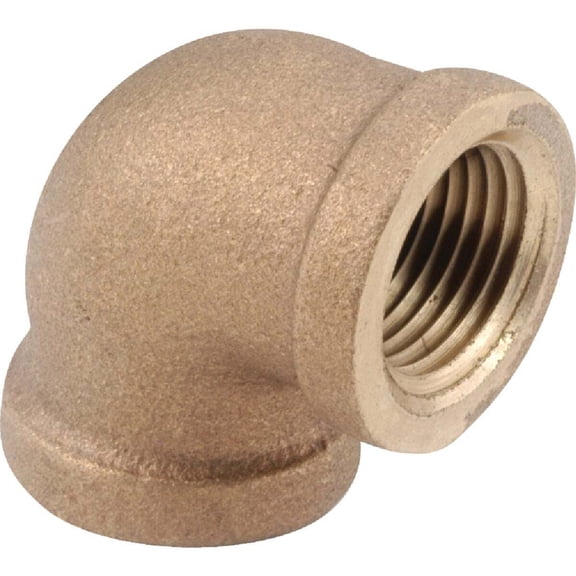 Anderson Metals 1/4 in. FPT in. X 1/4 in. D FPT Red Brass 90 Degree Elbow