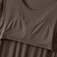 thumbnail image 5 of Sleeveless Nightgown with Built in Bra Womens Pajamas Nightdress Solid Color Loungewear Dress, 5 of 5