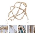 thumbnail image 4 of Wooden Bead Garland Rustic Rustic Beads with Tassels Christmas Tree Ornament Wedding Wall Decorations, 4 of 5