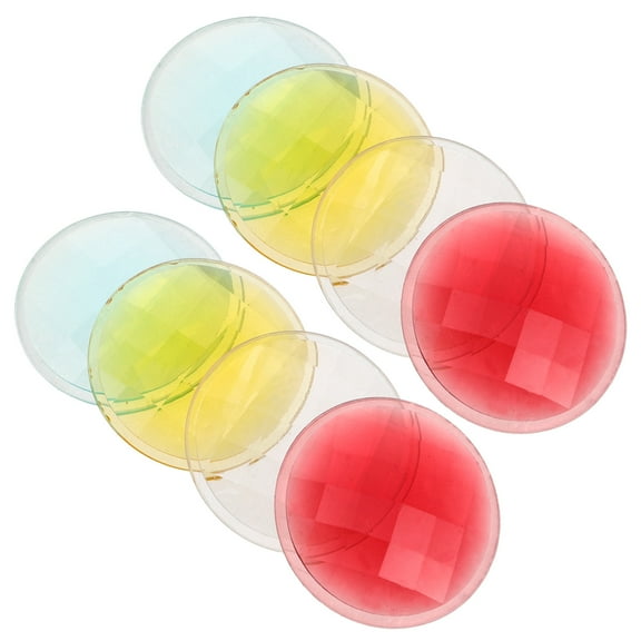 KAKOWELY Kaleidoscope Lens Filter 8Pcs Red Plastic For Kids And Photographers Use