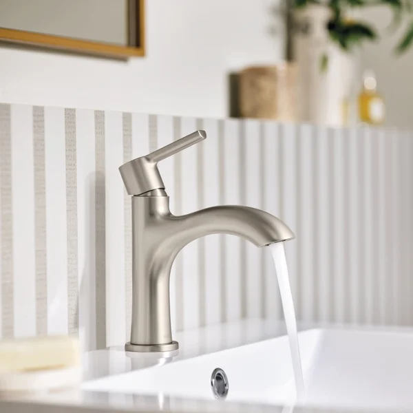 Moen Idris One Handle Bathroom Faucet Brush Nickle