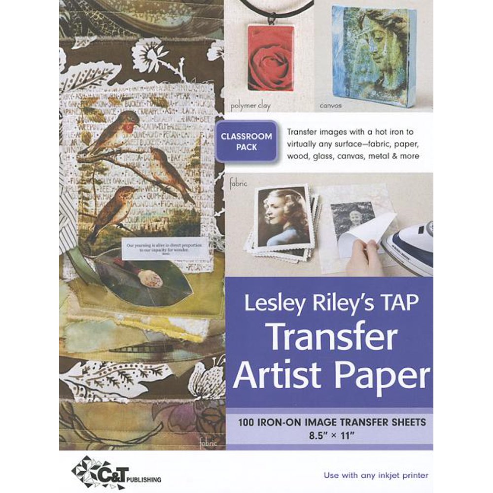 Leslie Riley's Tap Transfer Artist Paper Class Room Pack 100 IronOn