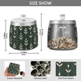 thumbnail image 2 of Yayeee Ashtray with Lid for Cigarette Smokeless Stainless Steel Home Ash Holder, Green Plants, 2 of 7