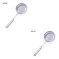 thumbnail image 1 of Justharion Colander Strainer Noodle Cooking Spatula Spoon Strainer Kitchen Tool Wooden Handle Stainless Eco -friendly 16# 2Set, 1 of 6