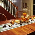 thumbnail image 4 of Fall Table Runners Autumn Pumpkin Thanksgiving Table Runner for Dining Tables Green Pumpkin Seasonal Autumn Dinner Table Runner for Kitchen Party Table Decoration 13x120 Inch, 4 of 6