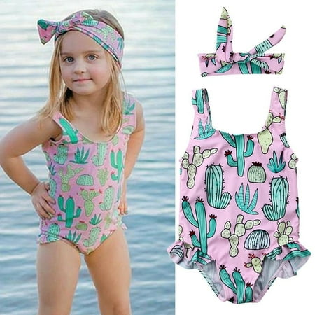 

Newborn Baby Girl Swim Swimsuit Swimwear Swimming One-piece Bikini Summer Beach