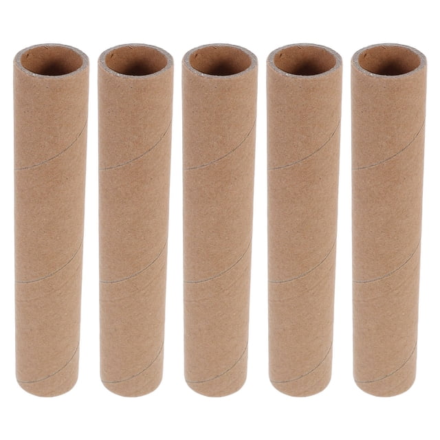 OUNONA 5Pcs Portable Cardboard Poster Storage Tubes for Mailing Art Prints Calligraphy and Maps