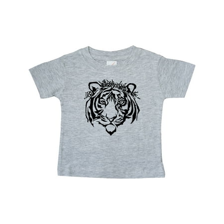 

Inktastic Tiger Queen in Flower Crown Gift Baby Boy or Baby Girl T-Shirt