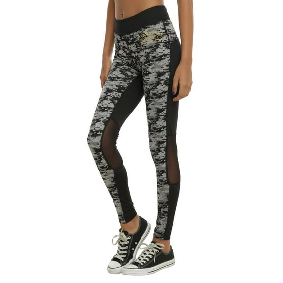 Star Wars Power Of War Black and Grey Digital Camo Leggings (Small)