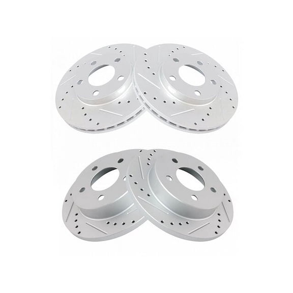 Brake Rotor Set 4 Piece - Compatible with 1994 - 2004 Ford Mustang GT 3.8L V6 1995 1996 1997 1998 1999 2000 2001 2002 2003