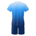 thumbnail image 6 of Blekii Men's Shorts Set, Graphic Print T-Shirt & Shorts Two-Piece, Summer Jogging Sportswear, Lightweight Training Outfit, Matching Lounge Set for Men, Casual Comfort Wear for Home, 6 of 6