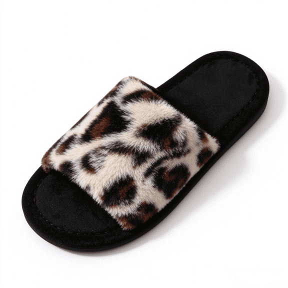 ATENAR Womens Slippers,House Slippers for Women,Slippers for Women Indoor,Open Toe,Cozy,Non-slip,White,42
