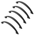 thumbnail image 3 of Cauldham 5 Pack Solid Kitchen Cabinet Arch Pulls Handles (5" Hole Centers) - Curved Drawer/Door Hardware - Style M243 - Matte Black, 3 of 6