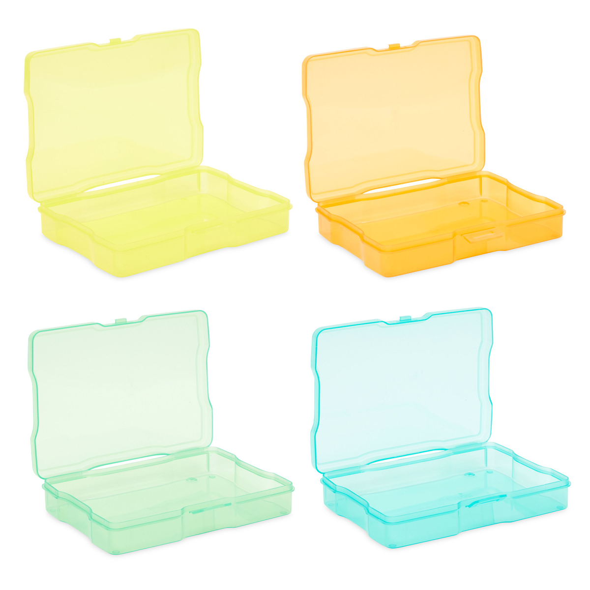 Rainbow Photo Storage Boxes for 4x6 Inch Pictures with 20 Blank