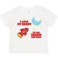 thumbnail image 3 of Inktastic I Love My Daddy to the Moon and Back Boys or Girls Toddler T-Shirt, 3 of 5