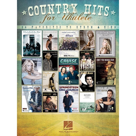 Country Hits for Ukulele: 24 Favorites to Strum & Sing, (Paperback)