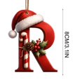 thumbnail image 2 of Qjidjing 1Pc Christmas Initial Letter Ornaments, Acrylic Personalized Letter Hanging Pendants, DIY Trimmings, for Xmas Tree, Winter Holiday Gifts, 2 of 7
