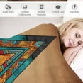 thumbnail image 4 of Blanket Rustic Southwest Red Brown Abstract Throw Blankets for Bed Vintage Southwest American Flannel Blanket Warm Plush Home Decor for Bed Couch Chair Living Room Birthday Gift 40"x50", 4 of 6