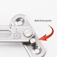 thumbnail image 5 of 2pcs Adjustable Window Limiters 304 Stainless Steel Window Restrictor Clips Safety Locks Smooth Bottom Secure Install, 5 of 8