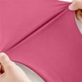 thumbnail image 5 of Womens Yoga Pants, Elastic Waist Solid Full Length Casual Pants, Relaxed Fit, Comfort Stretch Trousers, Yoga & Fitness Wear | VerBelle,Hot Pink L, 5 of 8