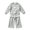 Gray, variant on Zefriona Girls Floral Print Crewneck Sweatshirt and Wide Leg Pants 2-Piece Fall Set for Kids 0-13Y Gray Size 12