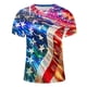 thumbnail image 5 of Blusas y camisas de manga corta y cuello redondo para hombre. Blusas de manga corta con cuello redondo y estampado del Día de la Independencia para hombre. Blusa para hombre., 5 of 5