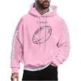 thumbnail image 1 of Styesk Chemises Hommes Mode Décontractée à Capuche Imprimé avec Poche Chandail Manches Longues Chandail en Molleton, 1 of 4