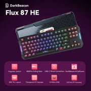 DarkBeacon Gaming Keyboard 87 HE Mechanical Keyboard with Hall Effect Magnetic Switch, RGB Backlit, Wired Keyboard for PC Gamer