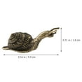 thumbnail image 2 of PAMINGONO 2Pcs Golden Brass Snail Statue Vintage Tabletop Snail Ornament Home Decoration, 2 of 8