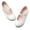 White, variant on HOMEHOT Girls Dress Shoes Mary Jane Shoes for Girls Princess Ballerina Flats Back to School Shoes for Girls Party Wedding Black Big Kid 3