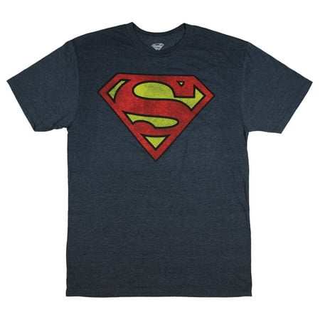 DC Comic Superman Shirt Shield Logo Symbol Men's Big and Tall Superhero Tee