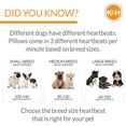 thumbnail image 5 of K&H Pet Products Mother's Heartbeat Calming Dog Toy Bone Pillow Gray Small Breed Heartbeat 8 Inch, 5 of 9