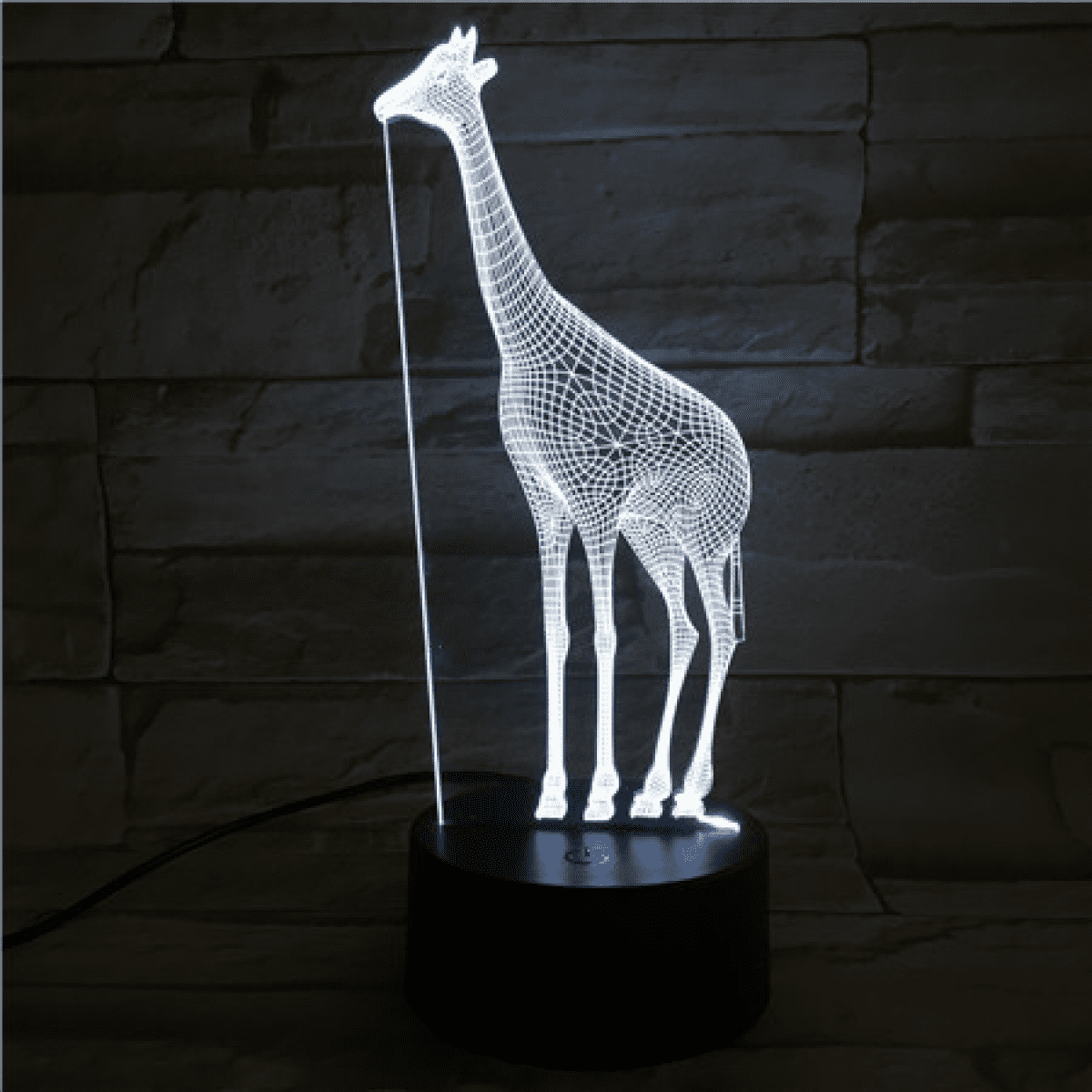 Giraffe 3D LED Night Light Touch Table Desk Lamp Gift 7 Color Change Xmas Gift 
