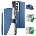 thumbnail image 1 of Funda cartera GANGXUN para OPPO Reno 12 5G , cuero PU con tarjetero, cremallera, correa de mano, soporte y protección 658°, 1 of 6