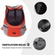 thumbnail image 5 of Mochila para perros Bolsa para perros Bolsa para perros Bolsa para mascotas S/xl Naranja. Afortunado Sencillez, 5 of 5