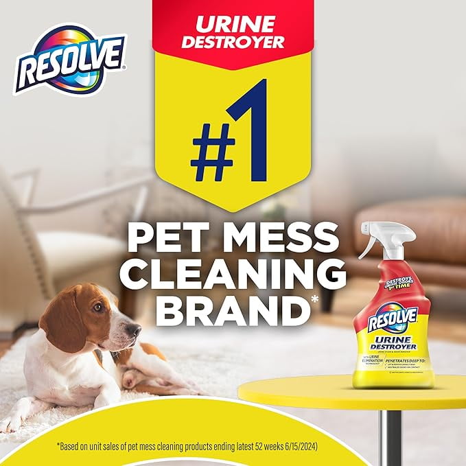 RE:SOLVE Urine Destroyer Carpet Pet Stain Cleaner Solution 32 oz