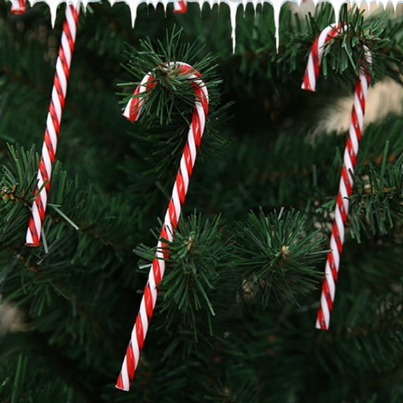 6 PCS / Pack Christmas Decorations Christmas Candy Cane Christmas Tree Ornaments Candy Cane