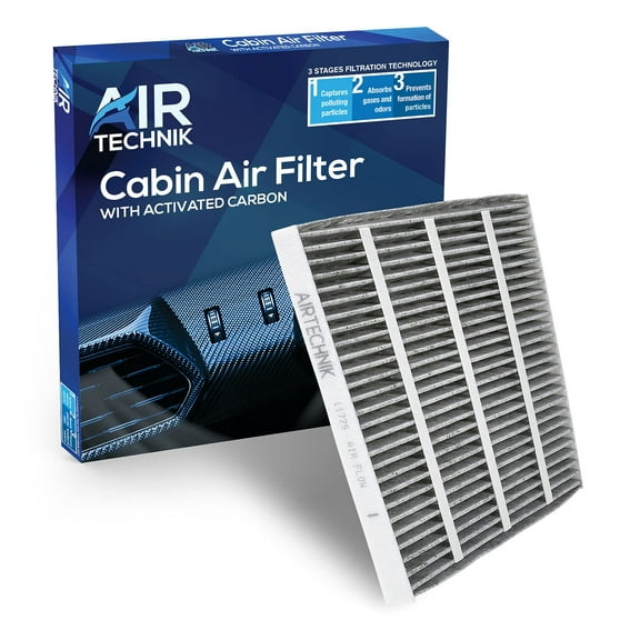 AirTechnik CF11775 Cabin Air Filter w/Activated Carbon  Fits Ford Edge 15-24, Fusion 13-20, SSV Plug-in Hybrid 19-20, Lincoln Continental 17-21, MKX 16-18, MKZ 13-20, Nautilus 19-23 - DG9H-18D483-AA
