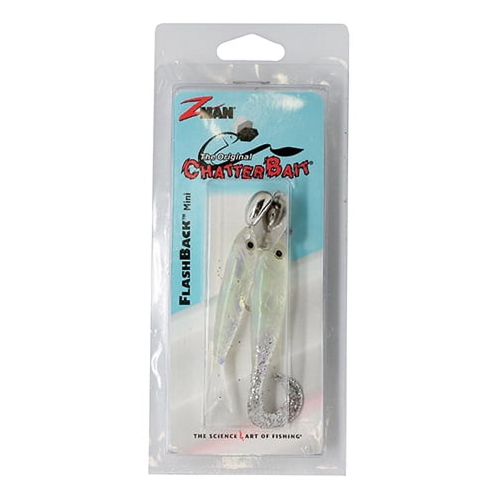(2 pack) Z-Man Chatterbait Flashback Mini 1/8oz Silver/Natural