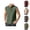 Green, variant on Mens Renaissance Shirt Tank Top Lace Up Stand Collar Sleeveless Shirt Pirate Steampunk Viking Shirts