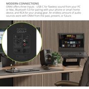 Kanto ORA4MB Pro Audio Bluetooth Desktop Speakers - Matte Black Pair with 3 Year Amber Protection Plan (2024)